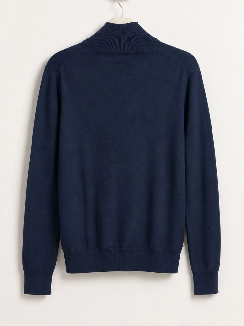 Banana Republic Navy Mock Neck Button Pullover‎ Sweater Tall L
